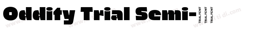 Oddity Trial Semi字体转换